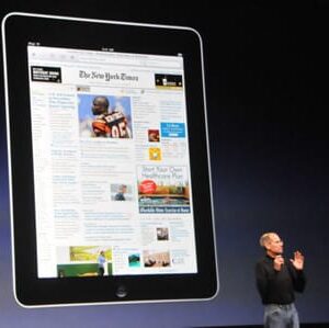 iPad Apple et Steve Jobs en conférence