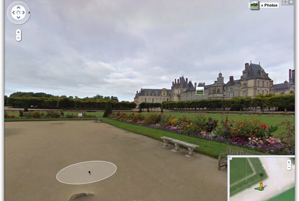 Chateau de Fontainebleau sur Google Street View