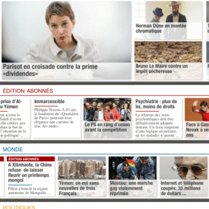 Libération sur iPad