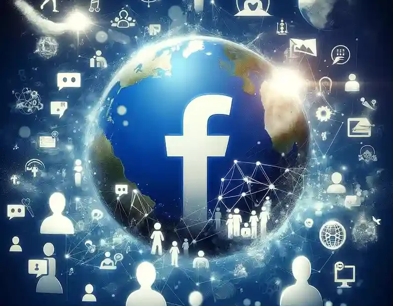 Logo Facebook stylisé par DALLE-E