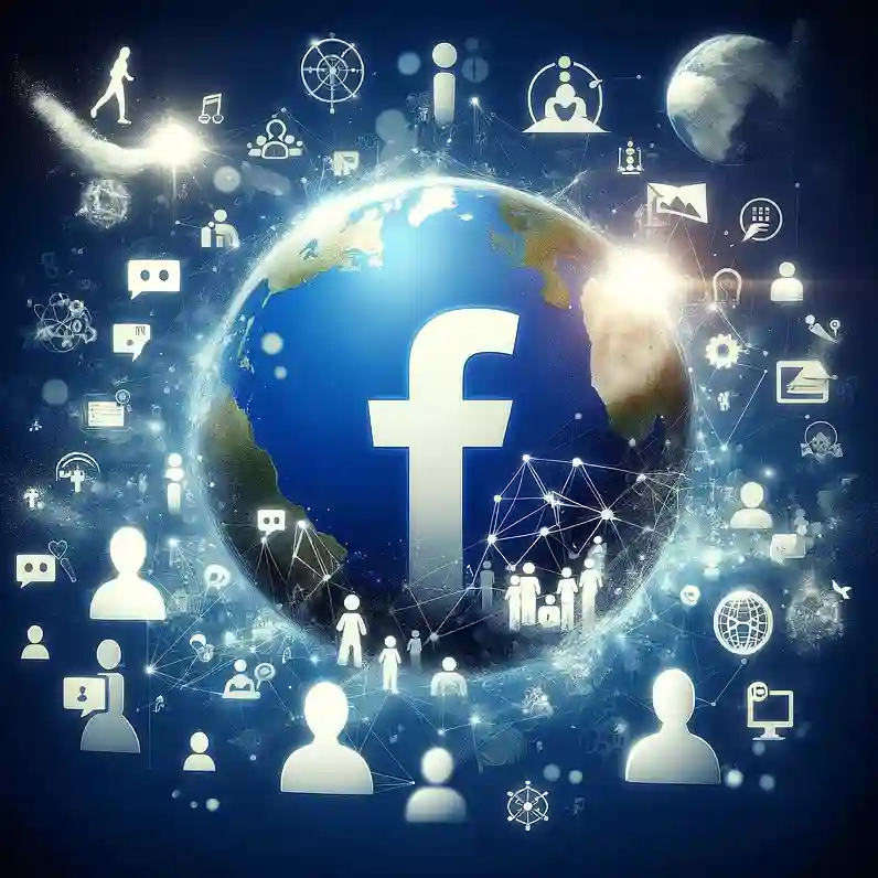 Logo Facebook stylisé par DALLE-E
