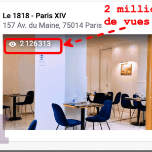 Salle du Restaurant 1818 (Paris 15)