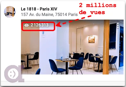 2 millions de vues pour une salle de restaurant