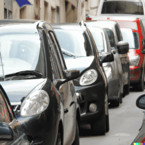 Voitures Garés dans une rue