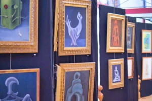 Quelques oeuvres de Vincent Mulet à la Prison de Fontainebleau