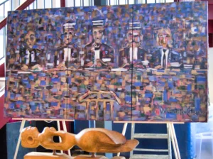 Quelques oeuvres de Vincent Mulet à la Prison de Fontainebleau