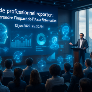 participez au cycle professionnel reporter le 18 juin 2025 à la scam et explorez l'impact révolutionnaire de l'ia sur le journalisme et l'information. découvrez des insights précieux et des outils pour naviguer dans cette évolution technologique.