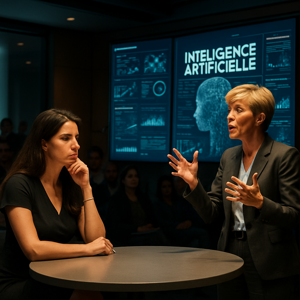 découvrez les risques, enjeux éthiques et défis technologiques de l'intelligence artificielle lors d'une discussion éclairée entre mazarine pingeot et christine bost.