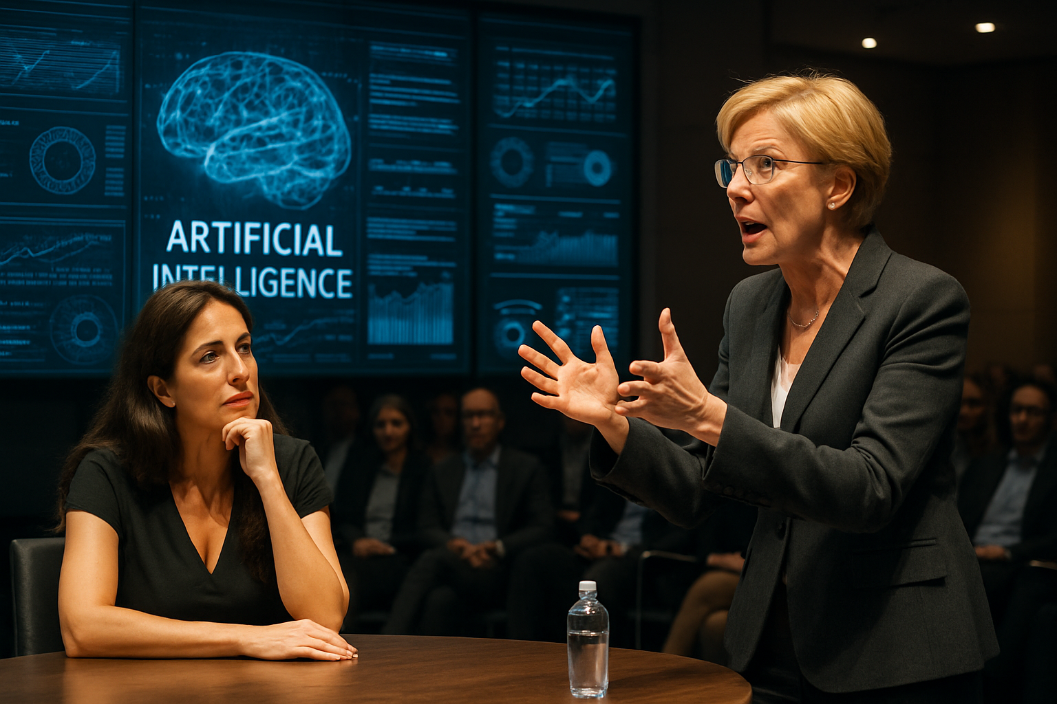 plongez dans les menaces et enjeux de l'intelligence artificielle lors d'une discussion captivante avec mazarine pingeot et christine bost. analyse, réflexions et perspectives sur l'ia à ne pas manquer.