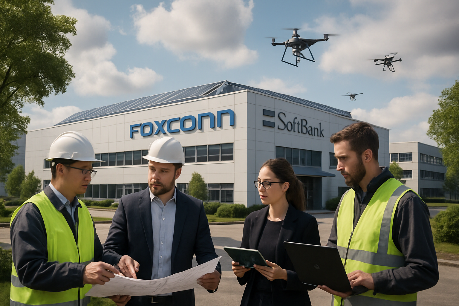 découvrez comment softbank renforce son engagement dans l'intelligence artificielle avec l'acquisition de l'usine foxconn dans l'ohio, une étape clé pour l'initiative ia stargate, selon bloomberg news.