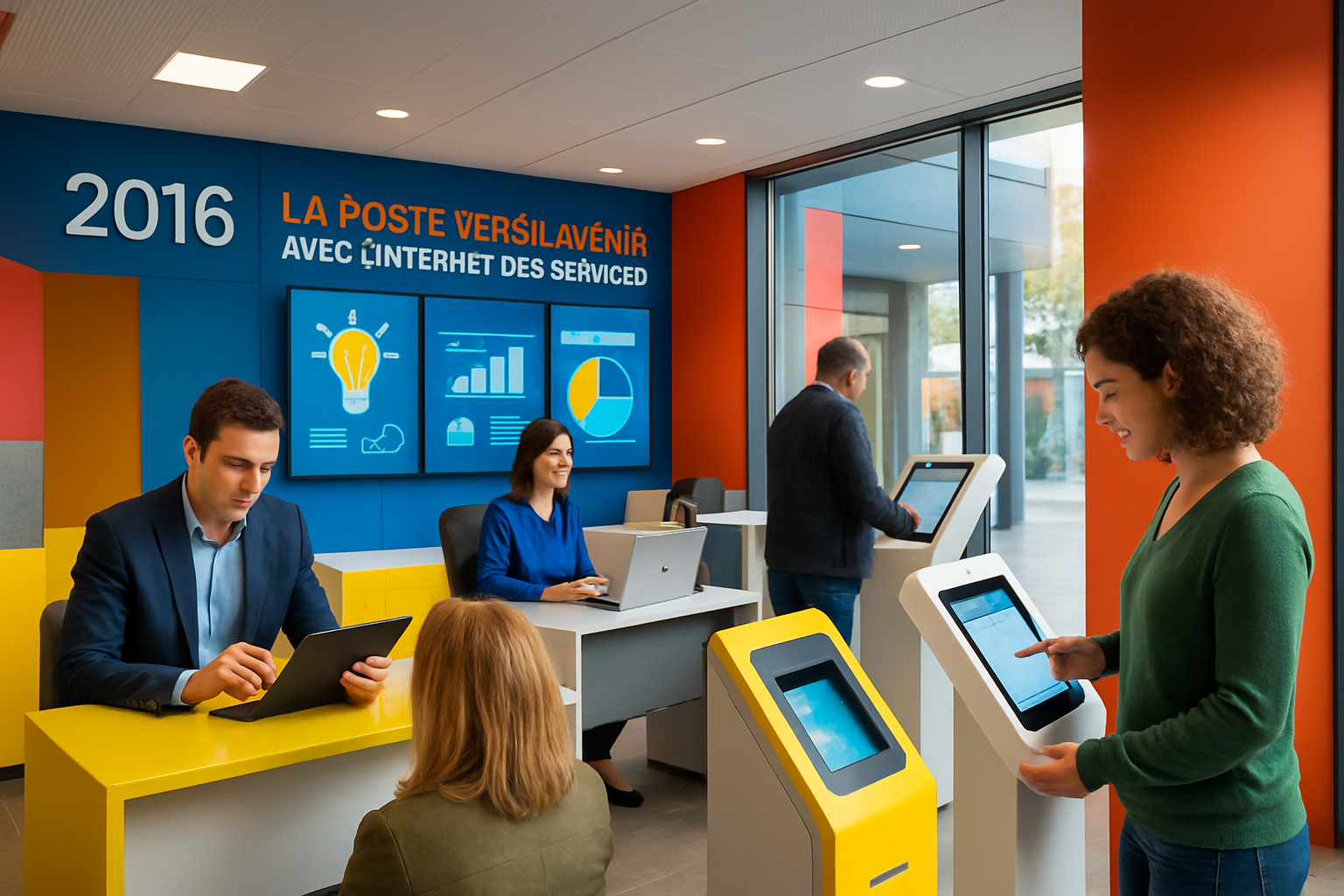 découvrez comment la poste a présenté au ces 2016 ses innovations en matière d'internet des services, illustrant son engagement vers l'avenir numérique et la transformation de ses offres pour mieux accompagner ses clients.