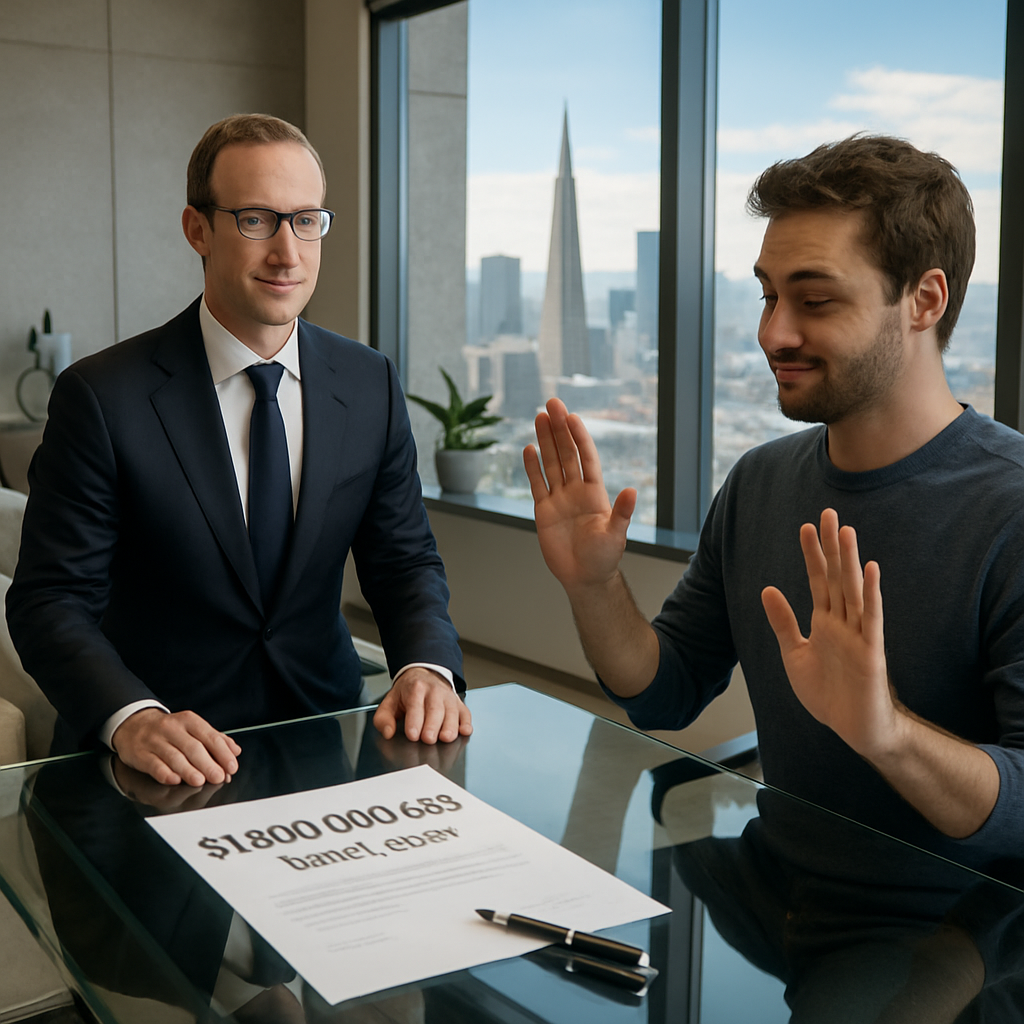 mark zuckerberg propose un milliard de dollars à un ancien collaborateur pour le convaincre de rejoindre meta dans le domaine de l'intelligence artificielle, mais ce dernier refuse cette offre exceptionnelle.