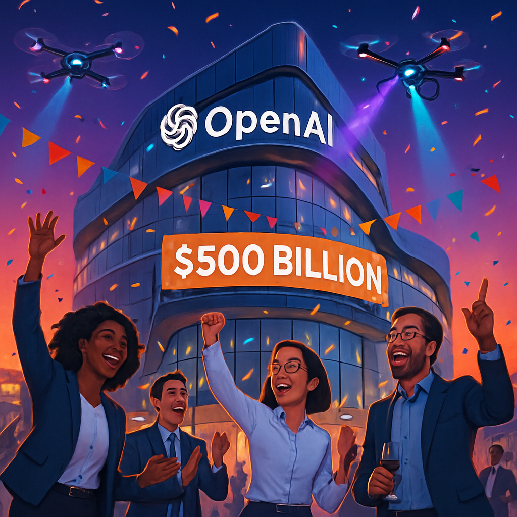 découvrez comment openai a franchi une étape majeure en atteignant une valorisation record de 500 milliards de dollars, établissant un nouveau sommet historique pour une start-up dans le secteur de la technologie et de l'intelligence artificielle.