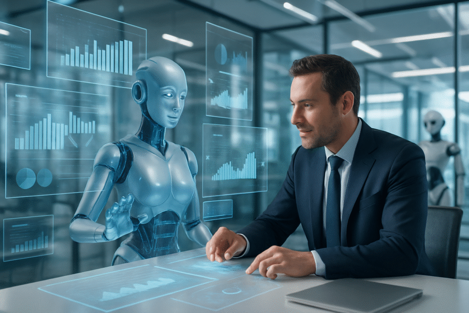 explorez comment l'intelligence artificielle révolutionne la gestion d'entreprise en optimisant les décisions, automatisant les tâches et boostant l'efficacité opérationnelle.