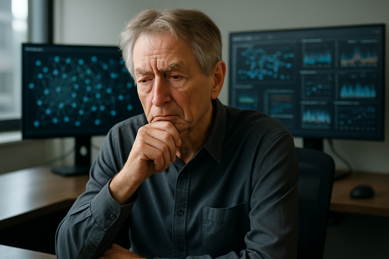 Geoffrey Hinton, prix Nobel, prévient : l’IA ne deviendra vraiment profitable qu’au prix de la disparition massive des emplois