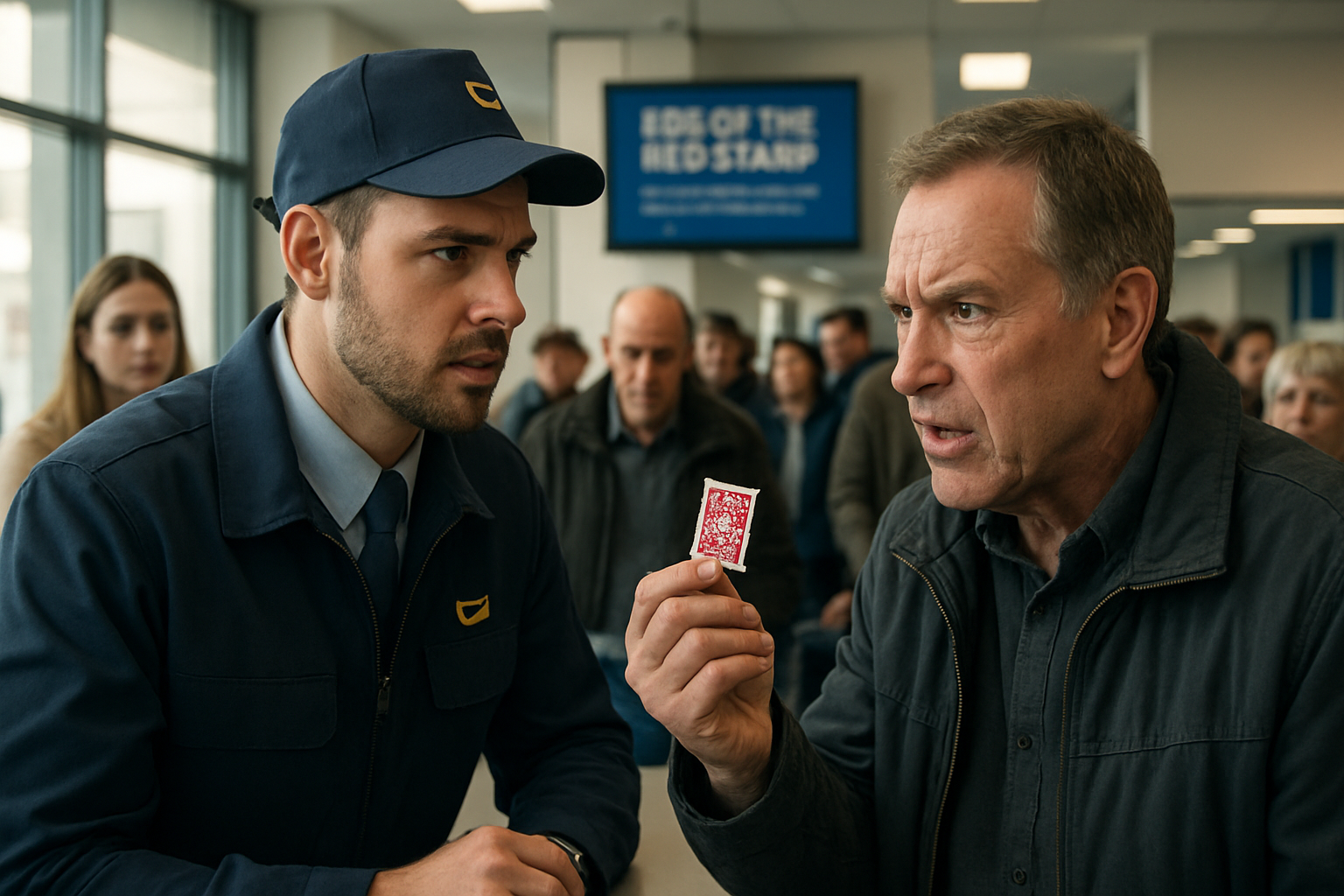 la poste fait face à de nombreuses critiques suite à l'arrêt du timbre rouge, mais elle répond fermement pour expliquer et justifier cette décision controversée.