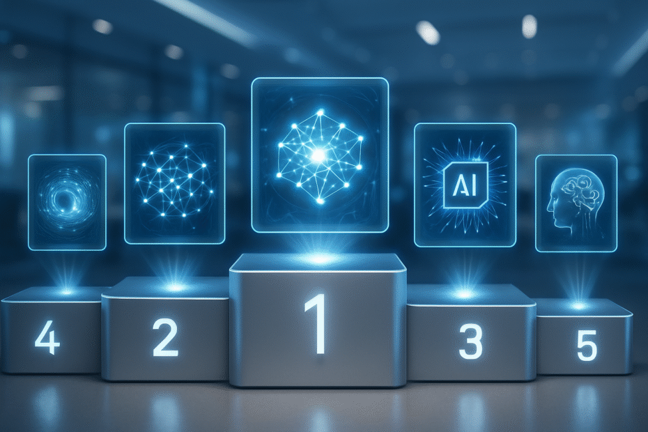 découvrez le classement des 5 meilleures intelligences artificielles du 13 novembre 2025, avec un focus sur leurs innovations révolutionnaires et leurs performances exceptionnelles.