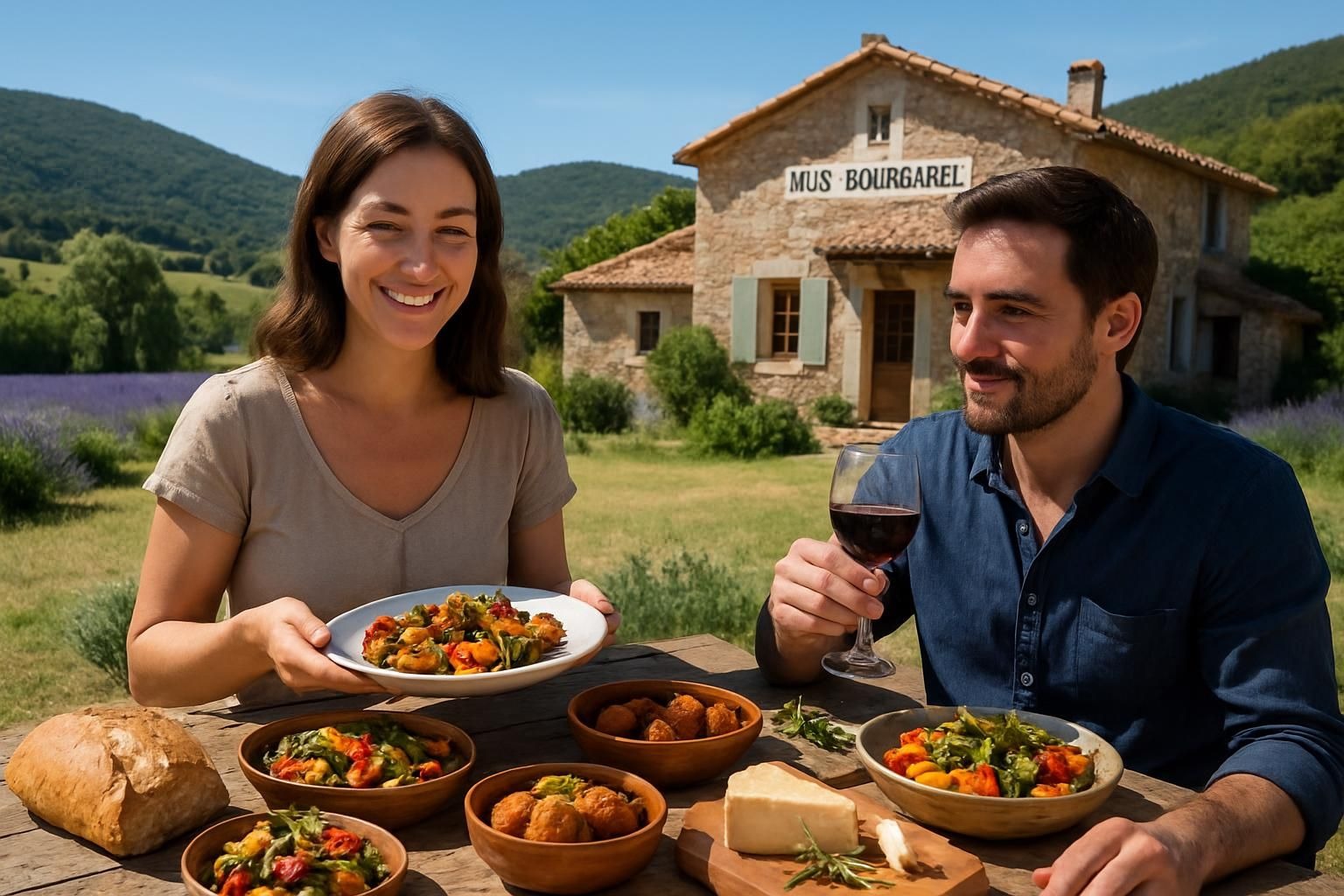 À la découverte des saveurs authentiques du Mas Bourgarel avec Elena et Pierre