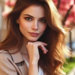 Jeune femme qui me regarde