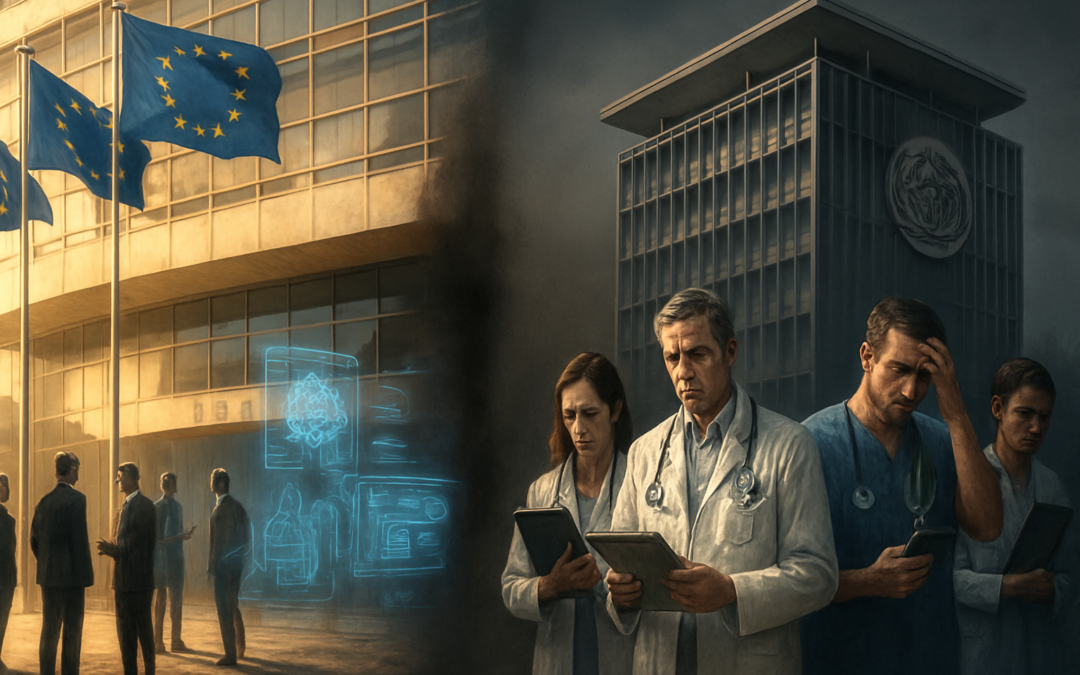 La Commission européenne assouplit les règles sur l’IA tandis que l’OMS alerte sur les risques pour les patients liés à un vide réglementaire