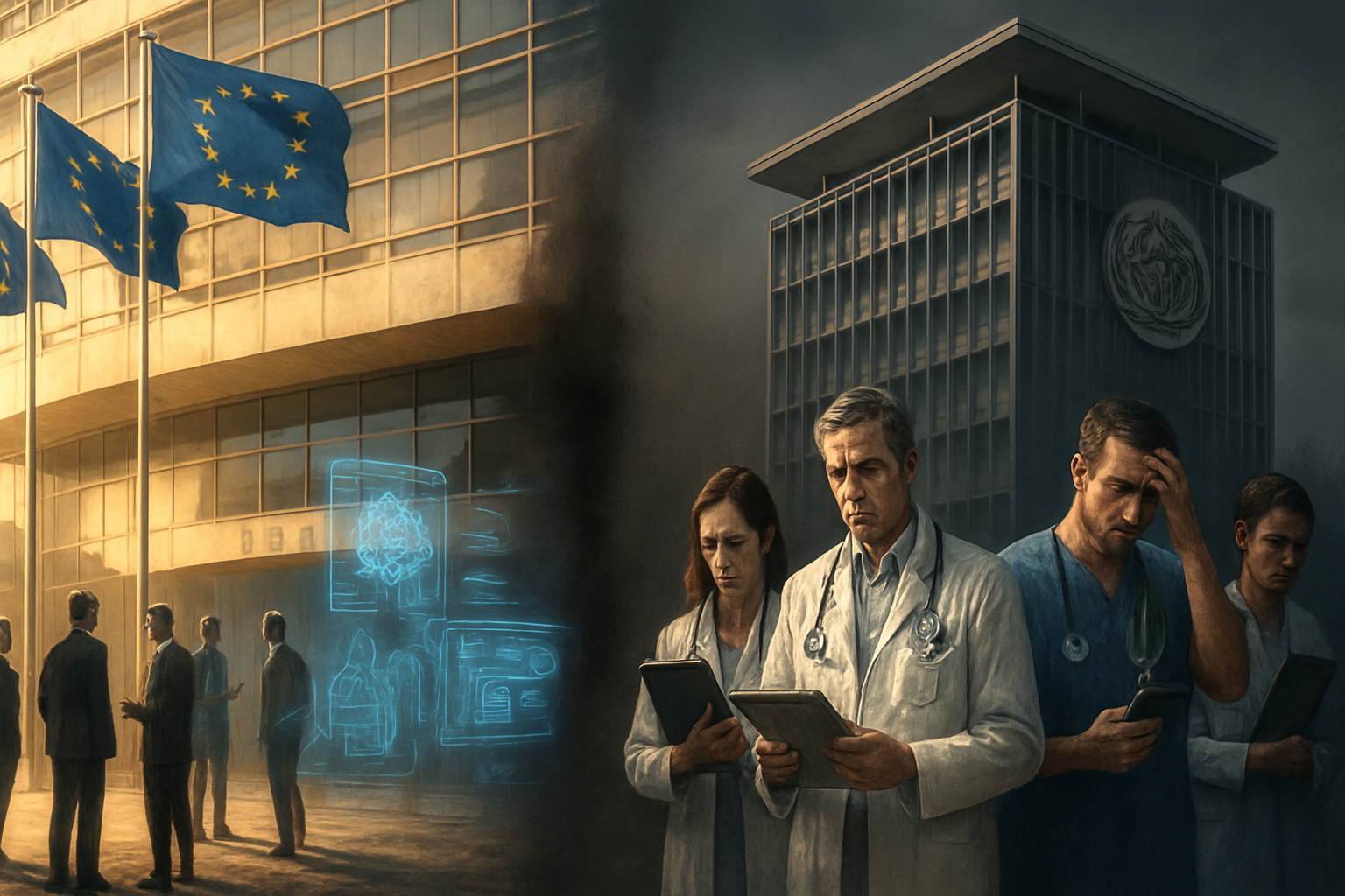 La Commission européenne assouplit les règles sur l’IA tandis que l’OMS alerte sur les risques pour les patients liés à un vide réglementaire