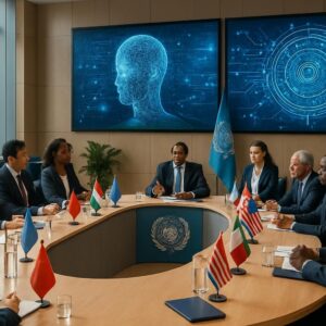 lors de l'onu, les nations s'engagent à construire un avenir numérique respectueux de l'humain, en renforçant les protections et la régulation de l'intelligence artificielle pour un développement éthique et sécurisé.
