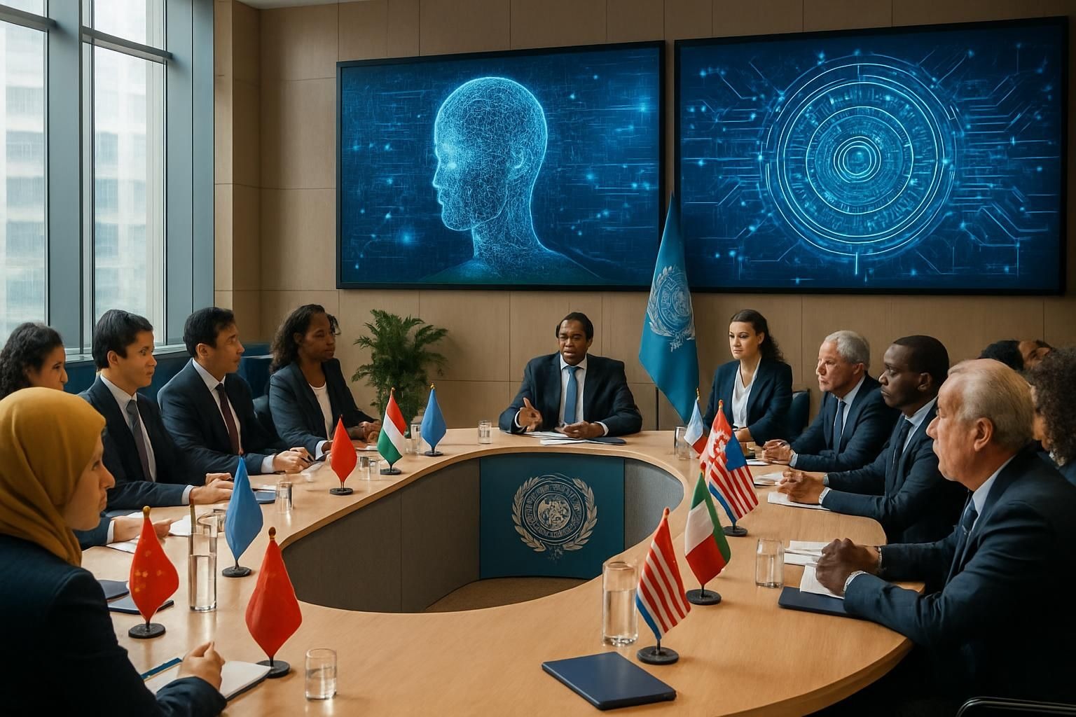 lors de l'onu, les nations s'engagent à construire un avenir numérique respectueux de l'humain, en renforçant les protections et la régulation de l'intelligence artificielle pour un développement éthique et sécurisé.