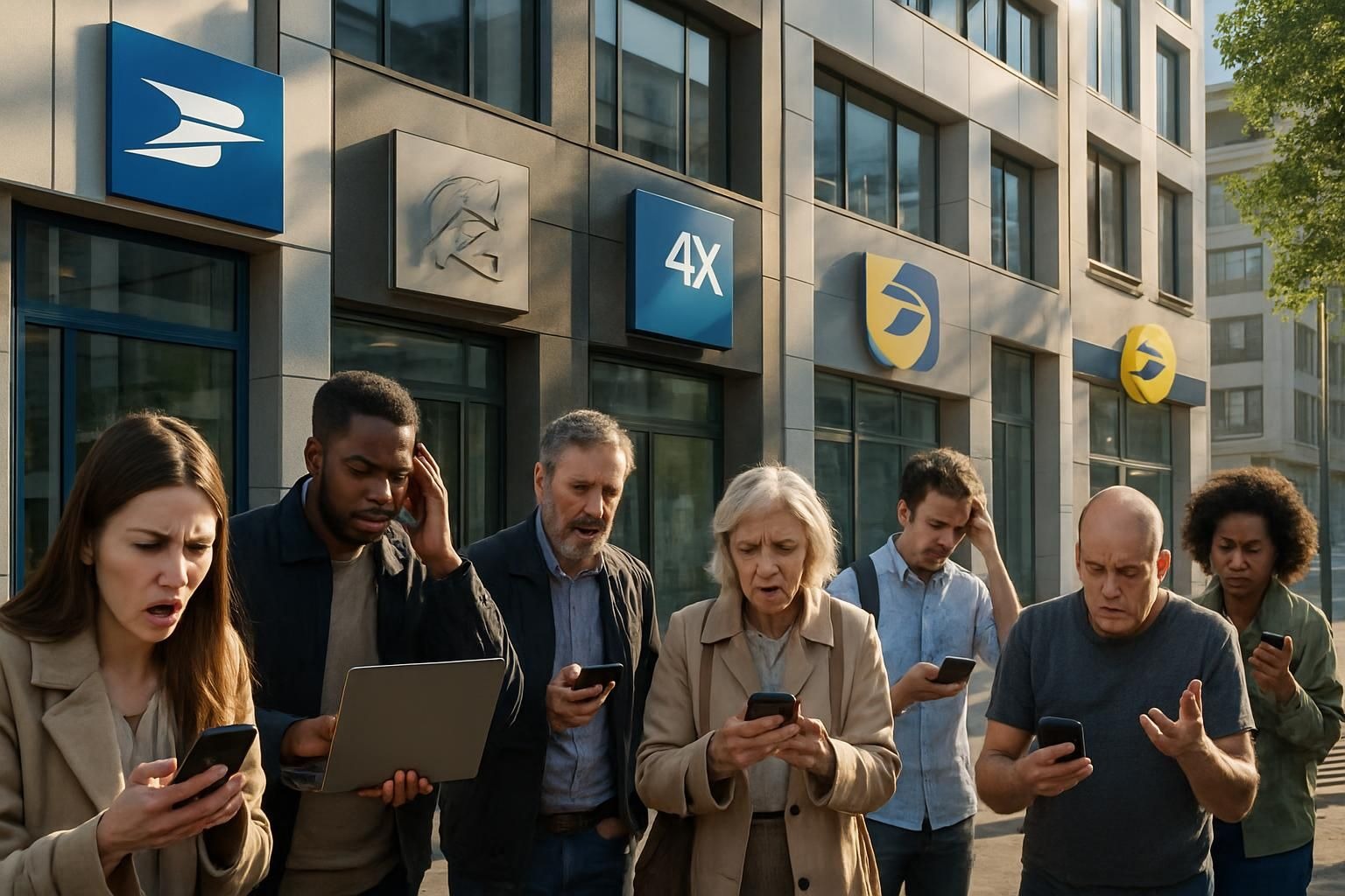 ce lundi matin, plusieurs services en ligne de banque postale, caisse d’épargne, banque populaire et la poste sont touchés par des pannes simultanées, impactant l'accès aux services bancaires et postaux.