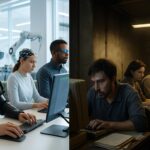 découvrez comment l'intelligence artificielle modifie les compétences et creuse la fracture entre travailleurs augmentés, bénéficiant d'outils avancés, et travailleurs marginalisés laissés pour compte.