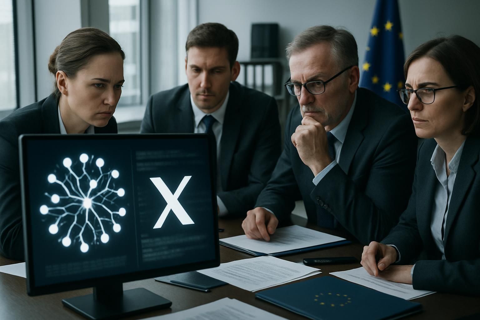 l'ue renforce son enquête sur l'ia de x (ex-twitter) utilisée pour générer des images explicites de femmes et de mineurs, soulevant des questions éthiques et légales majeures.