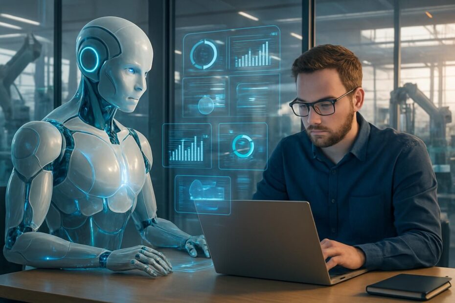 découvrez comment l'intelligence artificielle transforme la productivité et explorez si nous assistons à une révolution industrielle sans précédent.