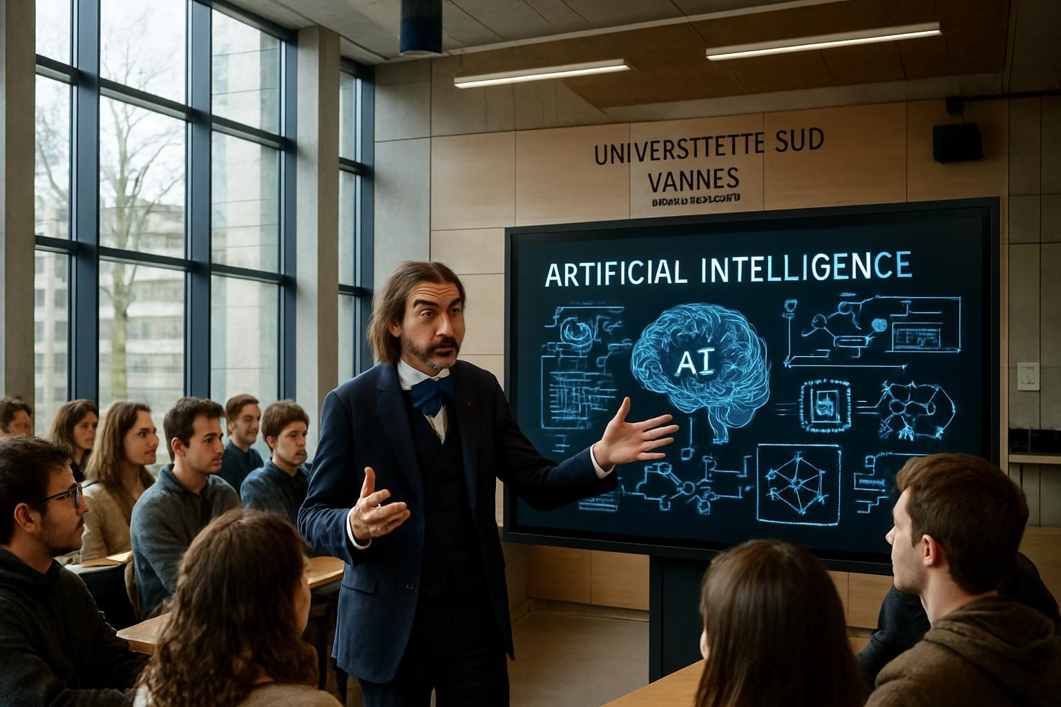 le 30 janvier à l'université bretagne sud de vannes, vivez une immersion complète dans l'intelligence artificielle avec cédric villani, expert renommé du domaine.