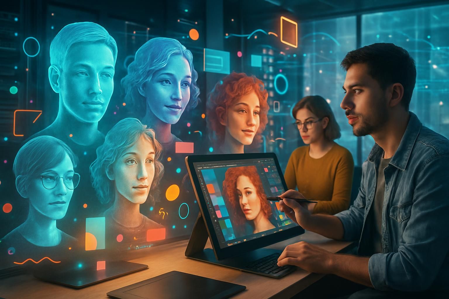 découvrez comment l'intelligence artificielle transforme les métiers, de la création de visages virtuels aux innovations dans le graphisme, et explorez la révolution en cours dans le monde de l'emploi.