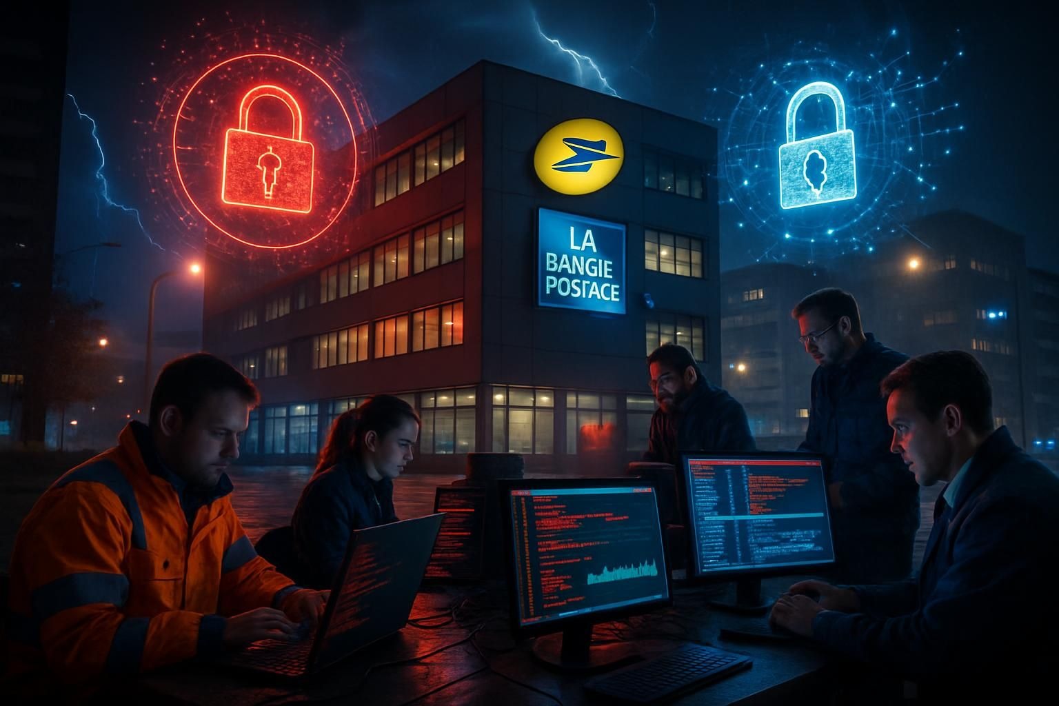 la poste et la banque postale victimes d'une cyberattaque majeure, découvrant les impacts et les mesures prises pour sécuriser leurs services.
