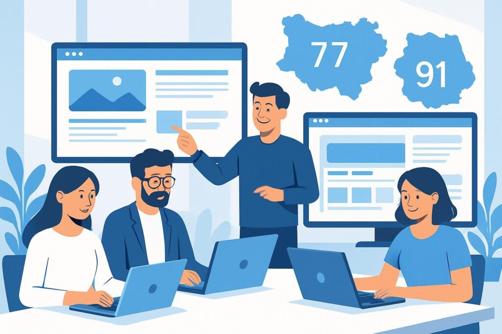 optez pour une agence web experte en seine-et-marne (77) et essonne (91) pour booster votre succès grâce à des solutions digitales efficaces et personnalisées.