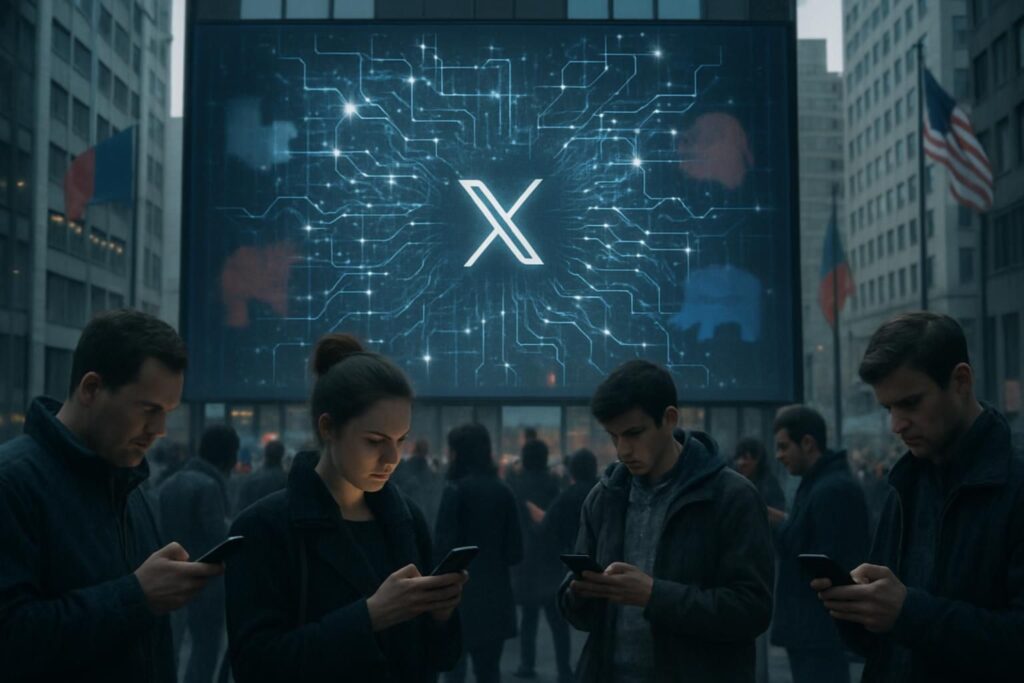 analyse des impacts politiques de l'algorithme de filtrage de x (anciennement twitter) sur la diffusion de l'information, la liberté d'expression et le débat public.