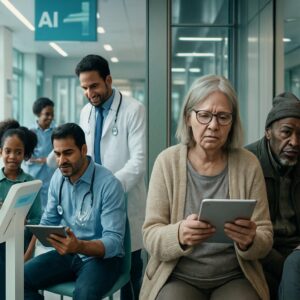 explorez comment l'ia transforme la santé publique en facilitant un accès universel aux soins tout en soulevant des défis liés à l'exclusion numérique et l'équité.