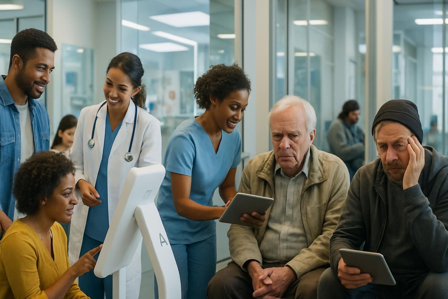 découvrez comment l'intelligence artificielle transforme la santé publique, en facilitant l'accès universel aux soins tout en soulevant des défis liés à l'exclusion numérique.