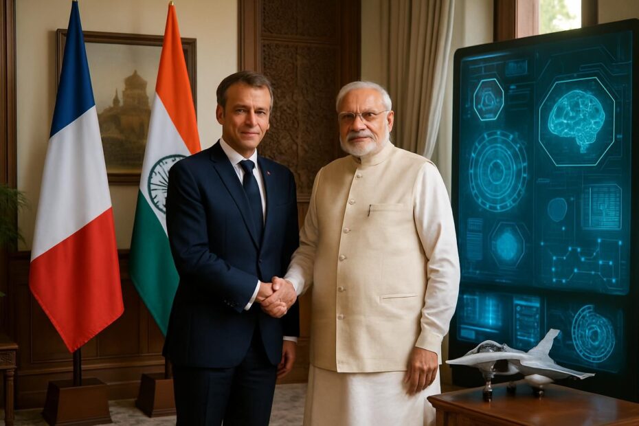 découvrez la visite de macron en inde, axée sur le renforcement des ventes de rafale et la collaboration stratégique avec modi dans le domaine de l'intelligence artificielle.