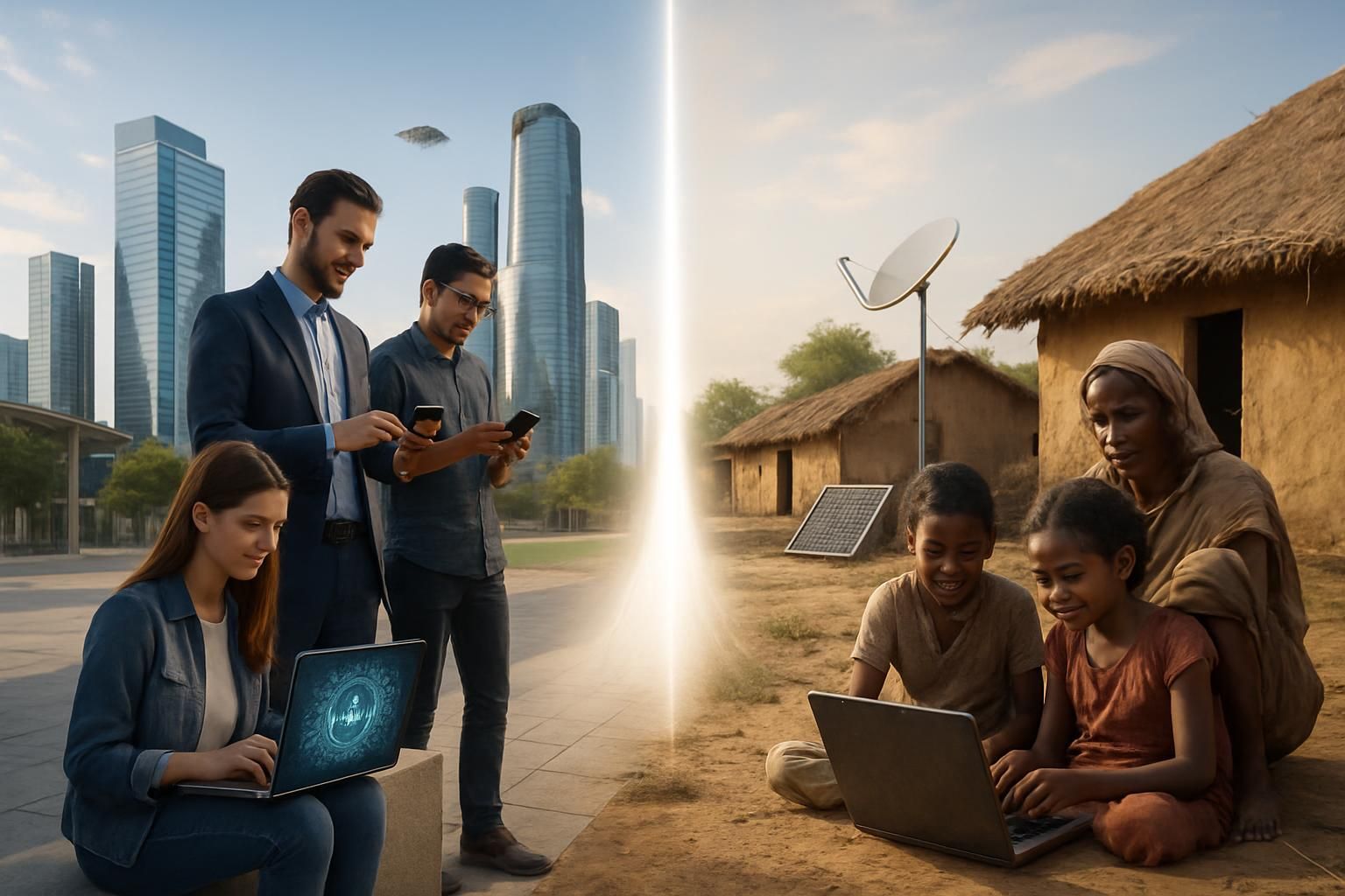 microsoft annonce un investissement de 50 milliards de dollars d'ici 2030 pour développer l'intelligence artificielle dans les pays du sud, mettant en lumière l'élargissement de la fracture numérique à l'échelle mondiale.