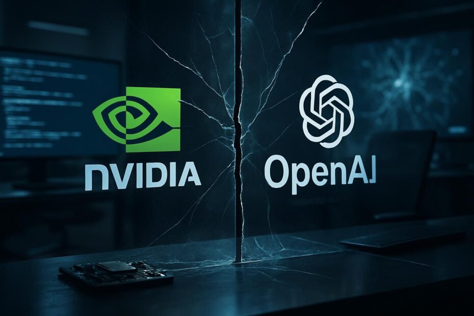 nvidia met fin à sa collaboration avec openai, plongeant le secteur de l'intelligence artificielle dans une onde de choc et soulevant des questions sur l'avenir de l'innovation technologique.