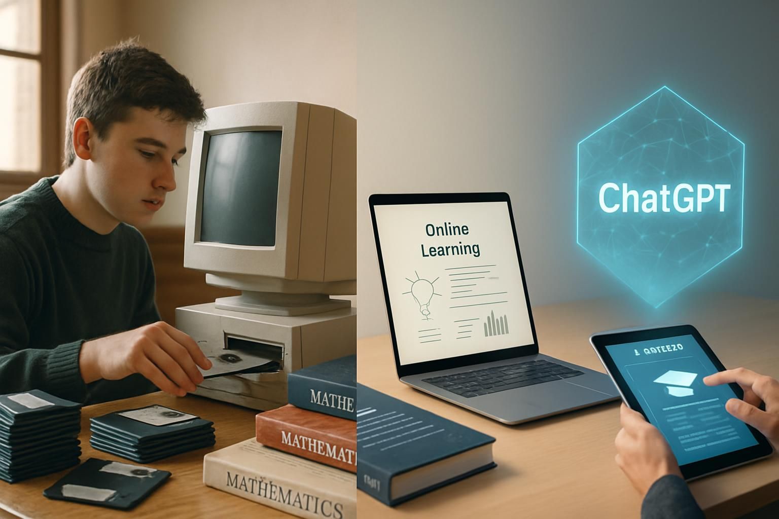 découvrez l'évolution spectaculaire de la technologie dans l'apprentissage, de l'ère des cd-rom à l'essor révolutionnaire de chatgpt, et comment ces avancées transforment l'éducation moderne.