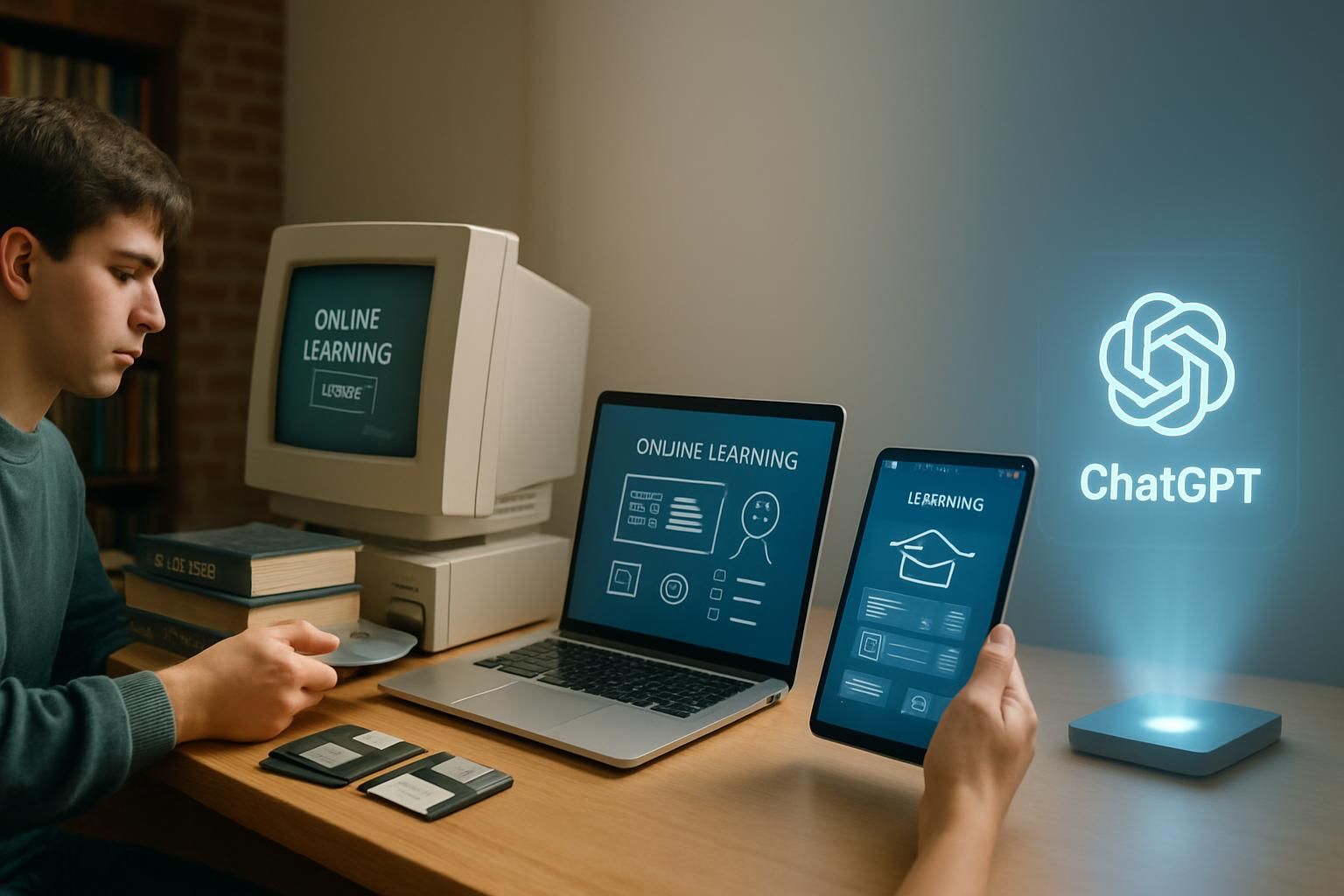 découvrez l'évolution fascinante de la technologie dans l'apprentissage, de l'époque des cd-rom aux avancées révolutionnaires de chatgpt, et comment ces innovations transforment notre manière d'apprendre.