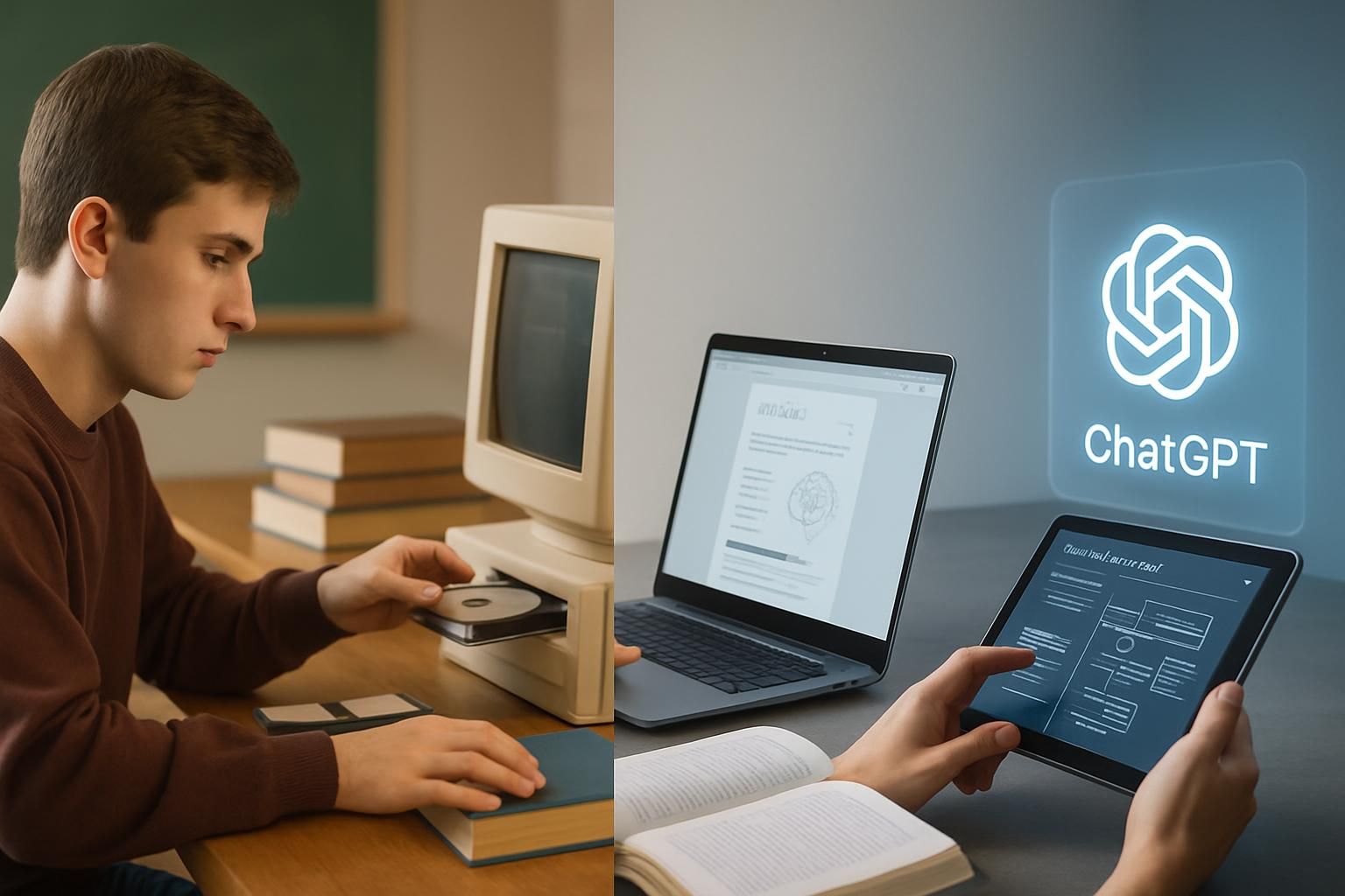 De l’ère des CD-ROM à l’essor de ChatGPT : l’évolution spectaculaire de la technologie dans l’apprentissage
