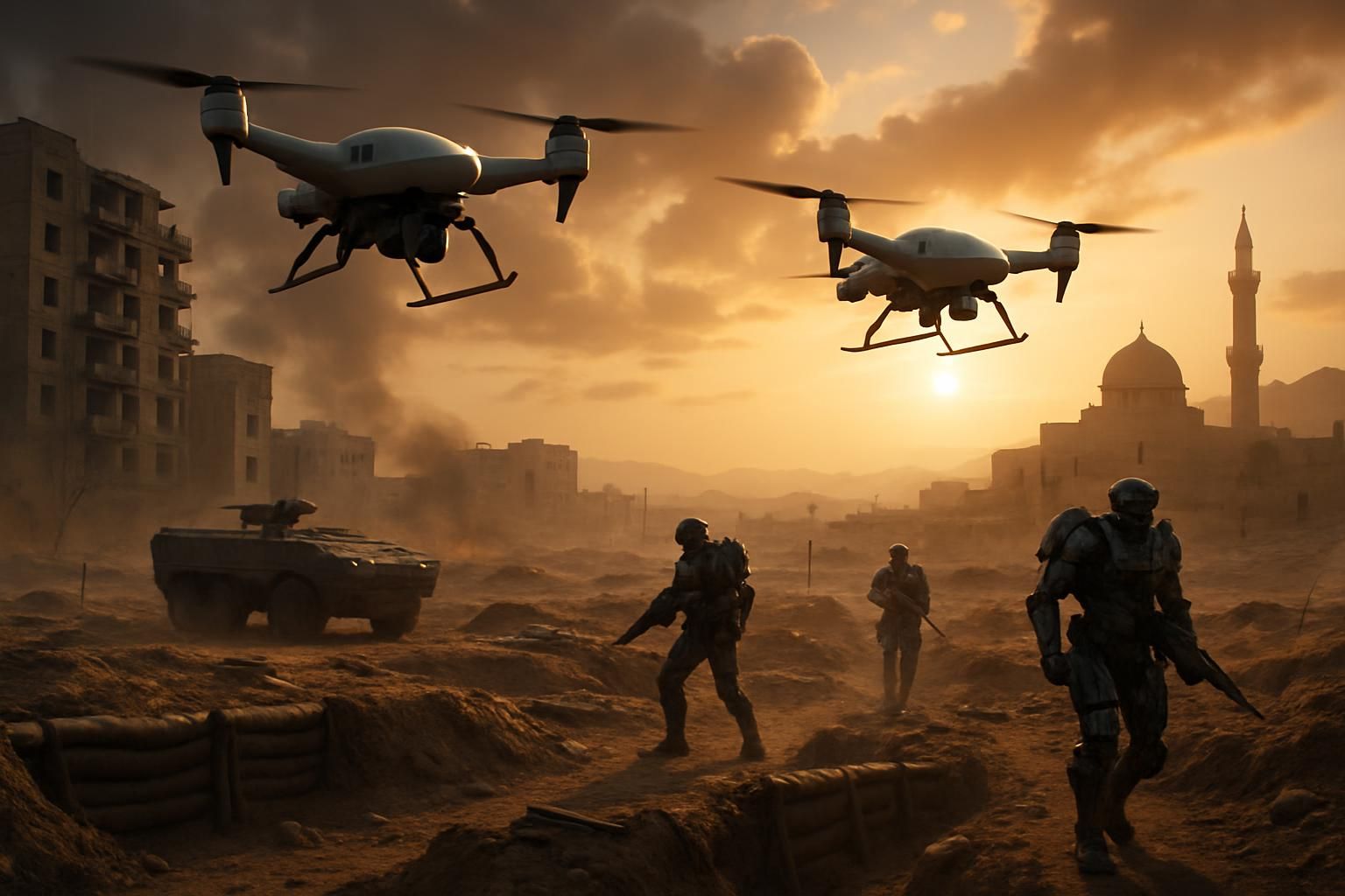 découvrez comment l'intelligence artificielle transforme les conflits modernes, de l'ukraine à l'iran, en révolutionnant les stratégies et les technologies sur les champs de bataille.