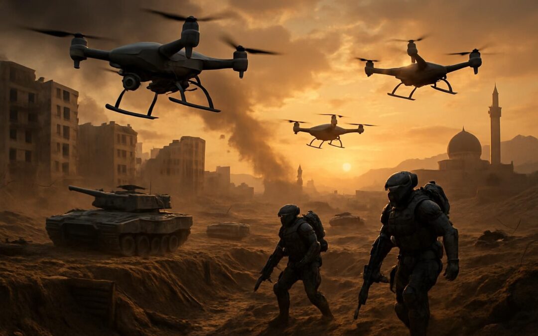 découvrez comment l'intelligence artificielle transforme les conflits contemporains, de l'ukraine à l'iran, en révolutionnant les stratégies et les technologies militaires sur les champs de bataille modernes.