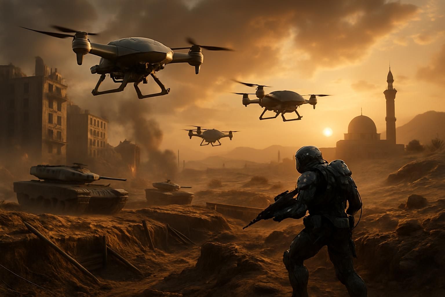 découvrez comment l'intelligence artificielle transforme les conflits modernes, de l'ukraine à l'iran, révolutionnant les stratégies et les technologies sur les champs de bataille.