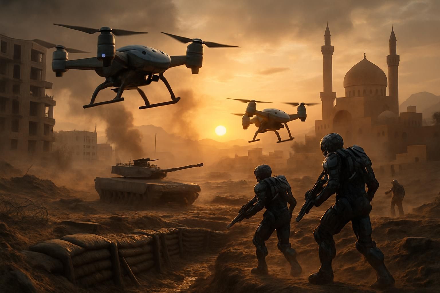 découvrez comment l'intelligence artificielle transforme les conflits modernes, de l'ukraine à l'iran, en révolutionnant les stratégies et les technologies sur les champs de bataille.