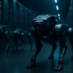 découvrez comment des robots-chiens high-tech à 300 000 $ assurent la sécurité des data centers dans une dystopie technologique futuriste.