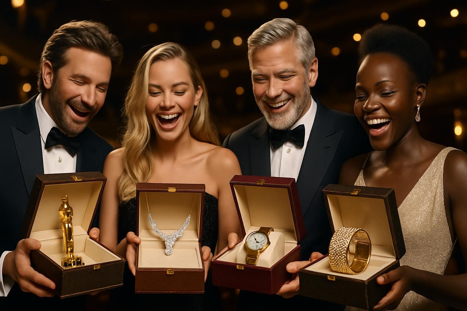 découvrez comment les nommés aux oscars ont été récompensés avec un coffret-cadeau d'une valeur exceptionnelle de plus de 300 000 euros, alliant luxe et exclusivité.